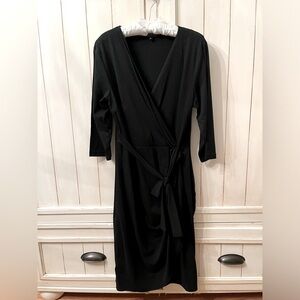 Casual Black 3/4 Sleeve Dress SZ Large